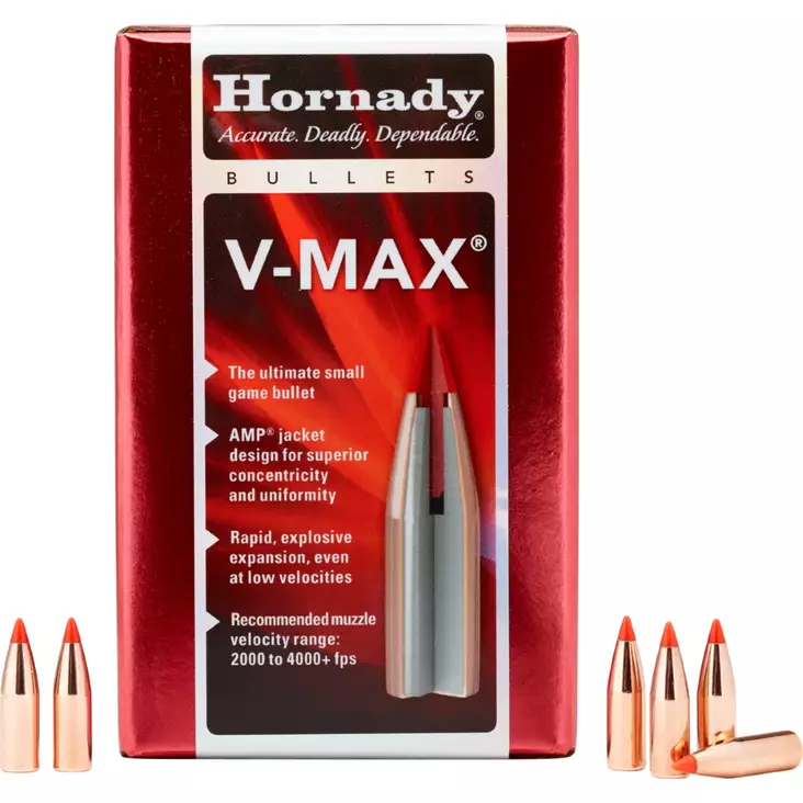 Hornady .25 V-Max Bullet 4.8g/75gr 100pcs - Luodit - 090255275049 - 1
