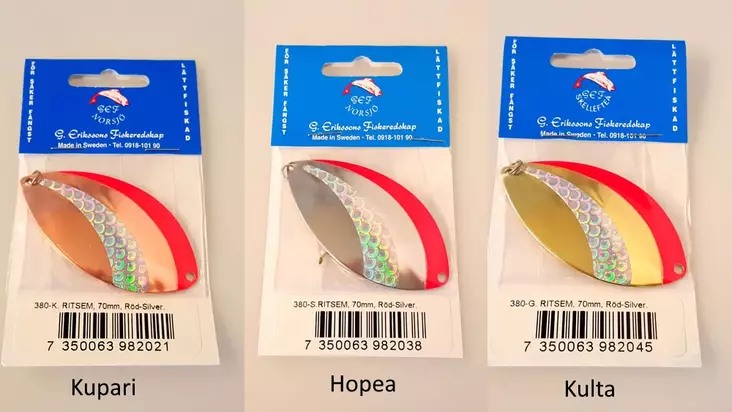 Wiggler Ritsem 70mm Char ice lure - Ice fishing lures and jigs - 3950001247799 - 1