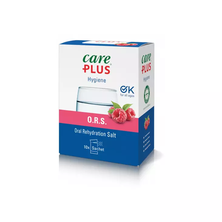 Care Plus O.R.S. Raspberry Glucose-Saline Solution - Mosquito repellents - 8714024311029 - 1